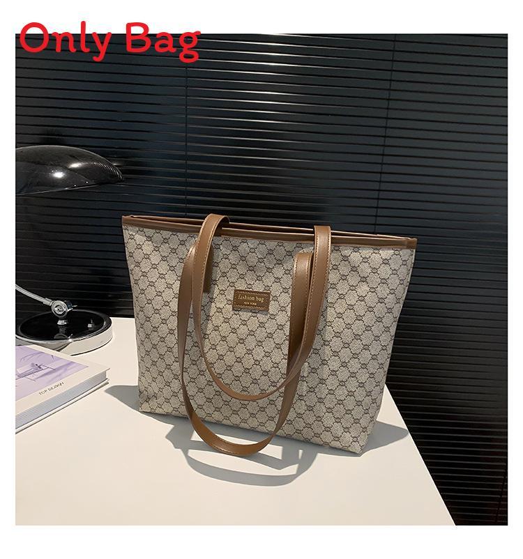 Casual Tote Bag For Women With Pu Material And Vintage Print For Daily Use