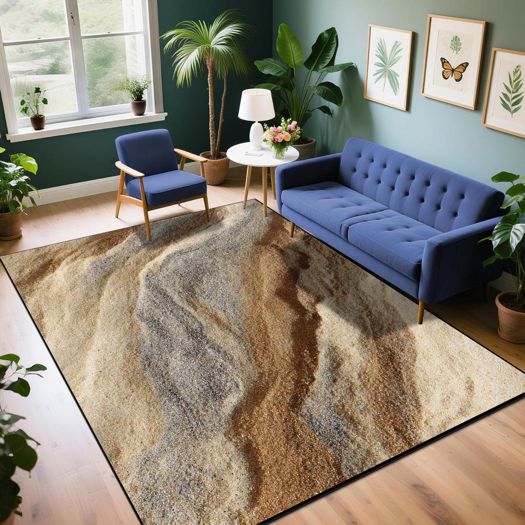 Modern Natural Style Carpets Living Room Sofa Table Customizable Rugs Washable Indoor Entrance Antiskid Floor Mat Easy Cleaning