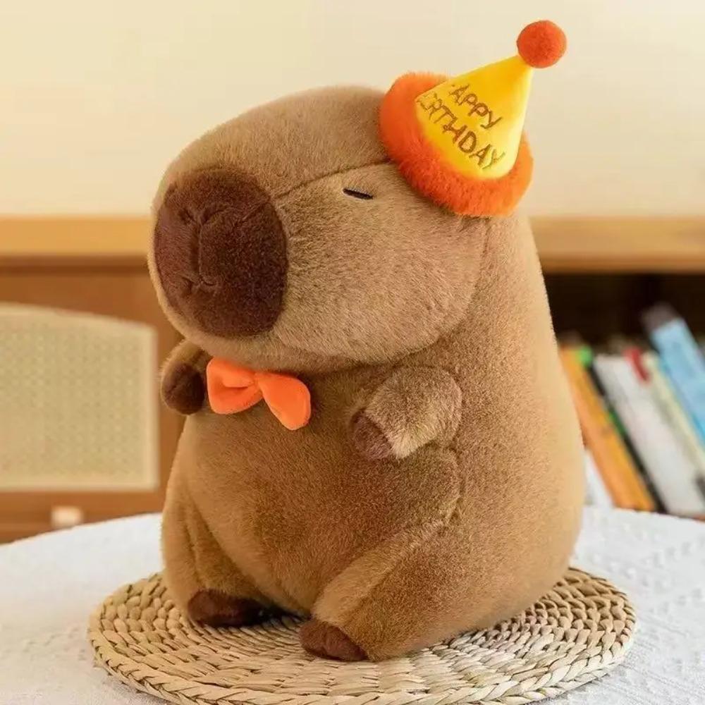 Peluche Capibara 23cm Simulazione Capibara Anime Giocattolo Morbido Bambola Carina Peluche Animali Giocattolo Bambola Morbida Regali di Natale Ringraziamento