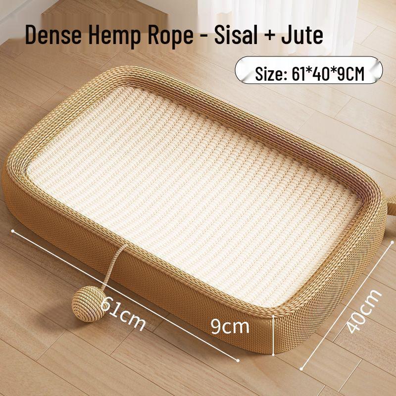 Oval Cat Scratching Pad: Wear-Resistant Self-Entertainment Toy, Lint-Free Scratch-Resistant Claw Board, Nail Grinding Pet Supplies