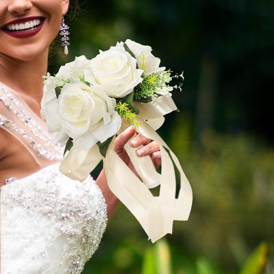 Artificial Wedding Bouquet, Bridal Flower Arrangement for Party Ceremony, Anniversary,