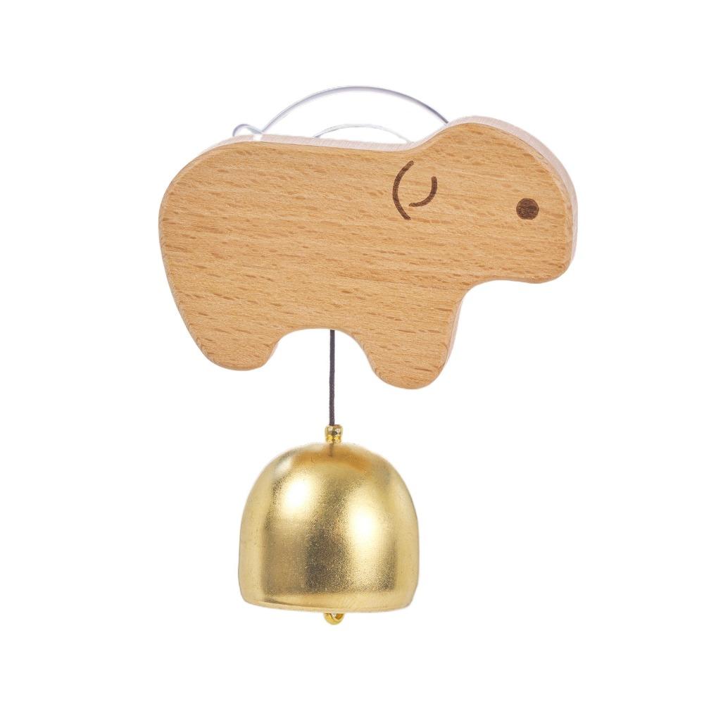Suction Cup Animal Shaped Wind Chime Brass Collision Bell Entry Reminder Bell Pendant  Front Door