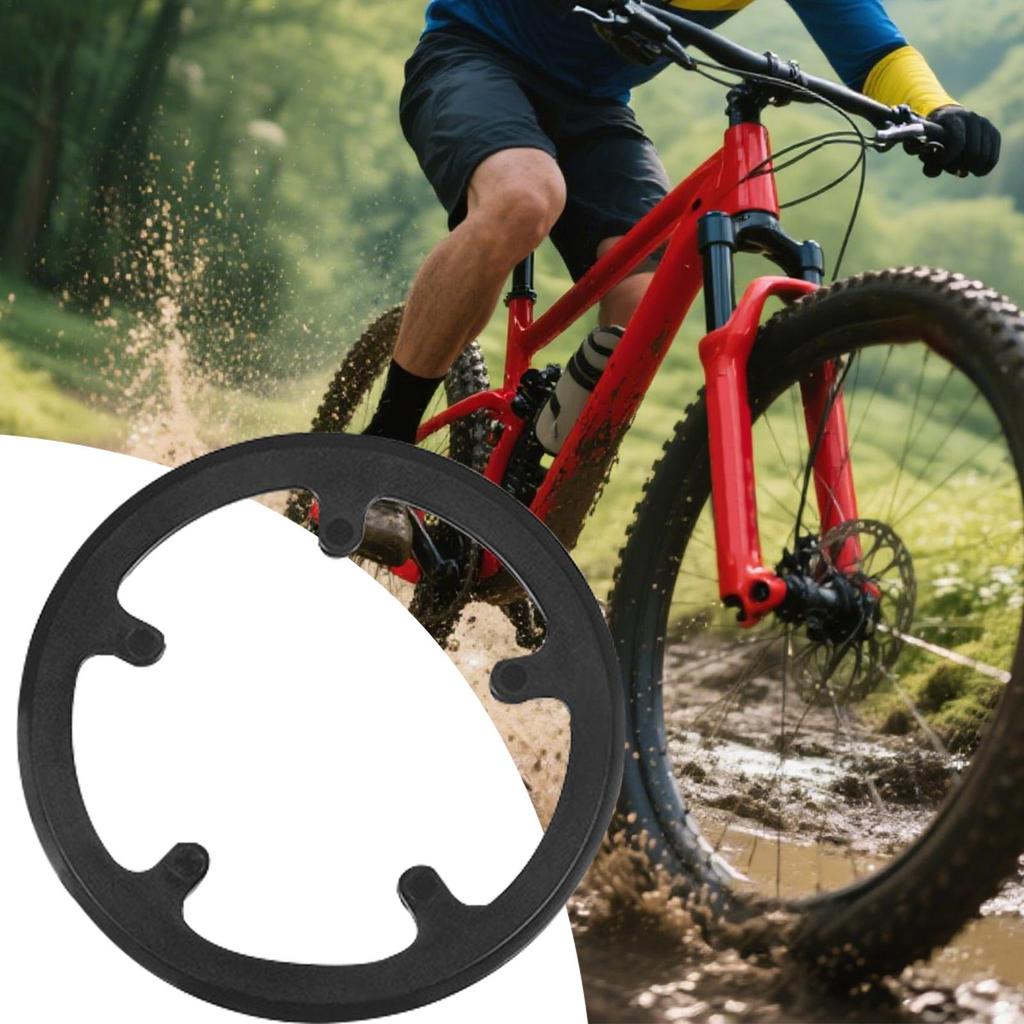 Mountain Bike Chain Guard Bike Chain Protector Guard Wrap Protector Frames 40 Teeth 5-hole for All-Weather Trail Commuting Ride