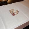 Freshwater Pearl Bodhi Splicing Elastic Ring Baroque Personalized Index Finger Ring Fashion Girlfriend Versatile Jewelry Wholesale