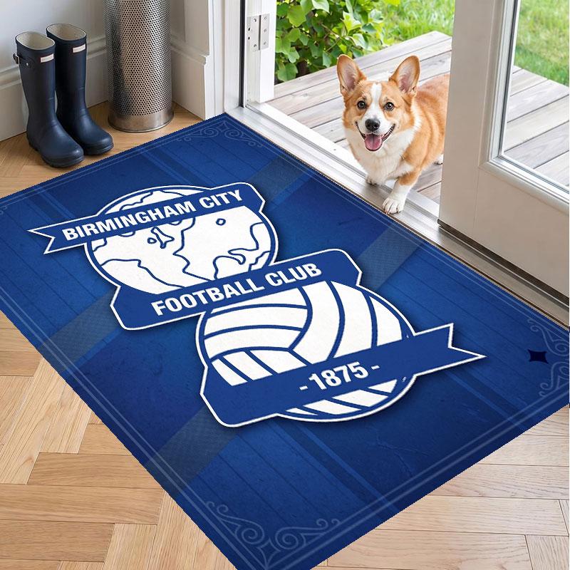Soft Floor Carpet Birmingham City Pattern Area Rug Decorative Mat For Home Room Decoration