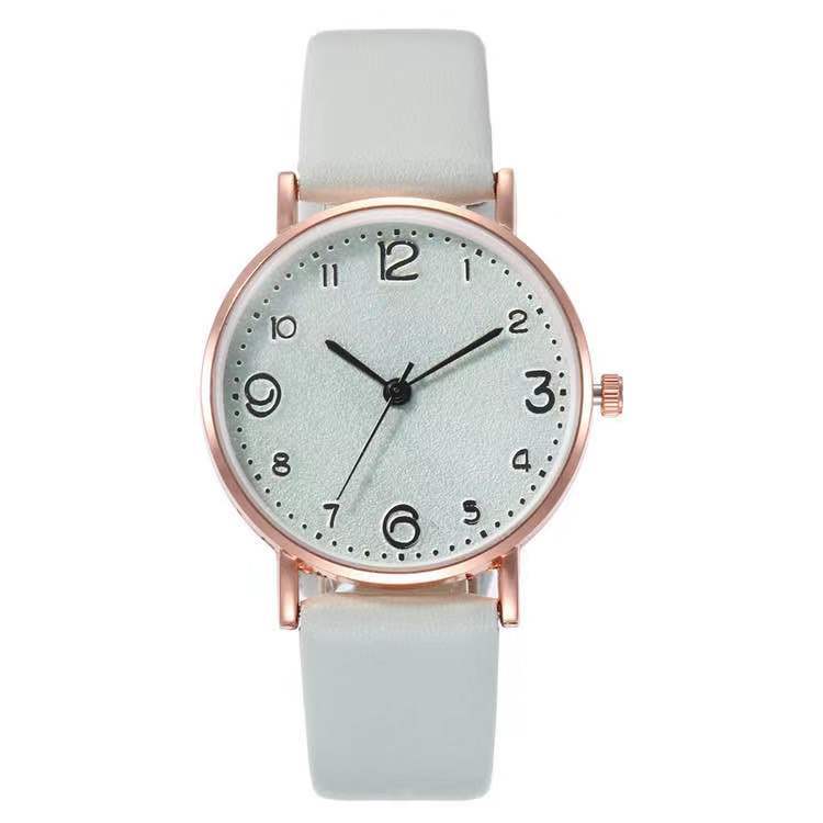 Simple Digital Face Ultra-Thin Shell Alloy Belt Watch, Multi-Color Face And Color Ribbon Fashion Women'S Watch, Quartz Watch