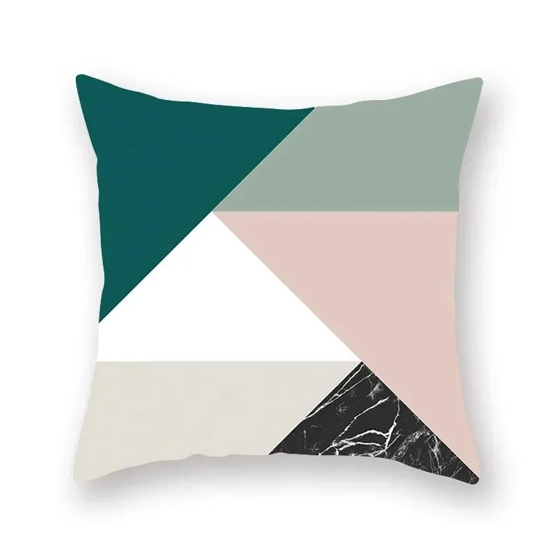 Copricuscino Divano Soggiorno Auto Lusso Decorazione Casa Copricuscino Astratto Geometrico Blu Copricuscino da Lancio