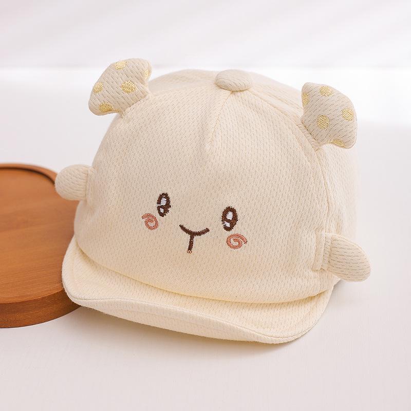 

Spring & Summer Cute Mushroom Duckbill Hat for Boys & Girls - Soft, Adorable, Windproof Baseball Cap 44cm/0-6 months бежевий
