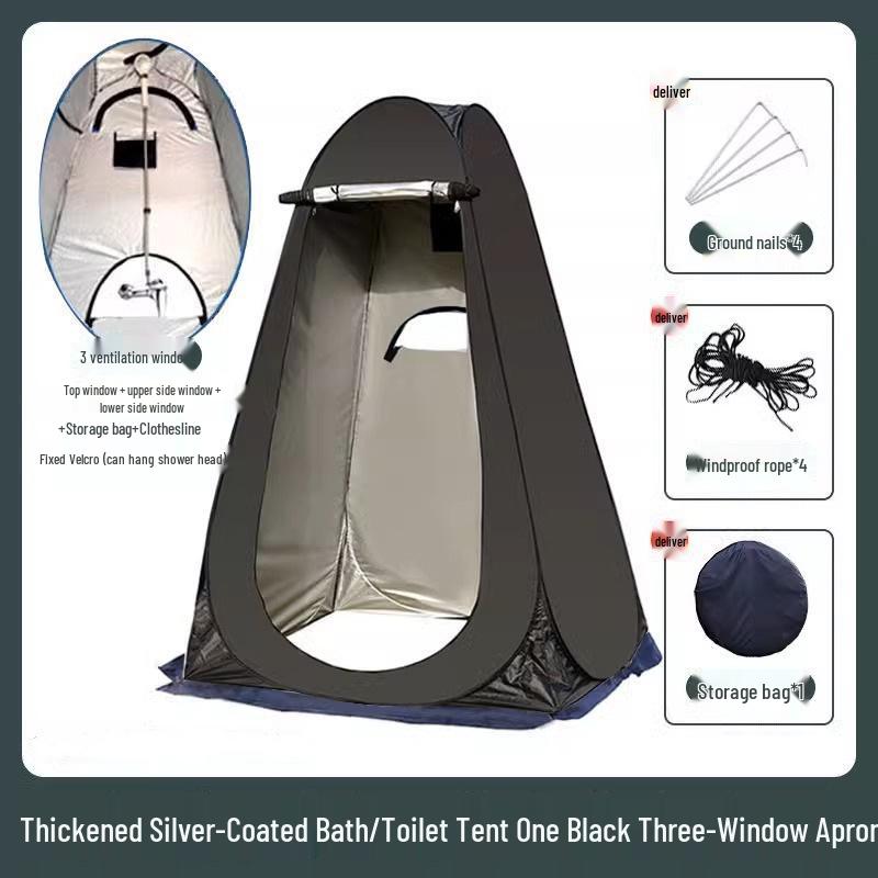 Tragbares Camping-Dusch- und Toilettenzelt - Outdoor-Privatsphäre-Unterstand