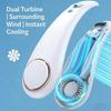 New Mini Neck Mounted Fan 5 File Speed Summer Sports Fan Outdoor Sports Fans USB Rechargeable Air Cooler for Home Office Bedroom