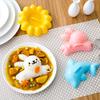 Bento Box Accessories 4PCS Cute Rice Ball Molds, Rabbits Dolphins Flowers And Long Shape, Easy Sushi Press Portable Food Grade PP Maker for