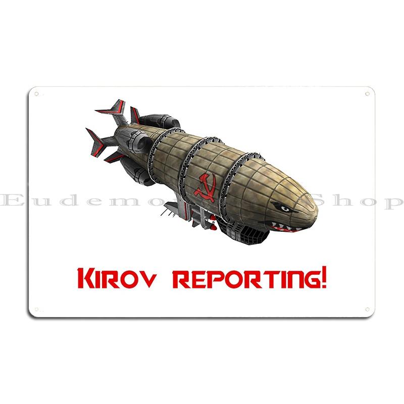 

Command And Conquer Red Alert Kirov Reporting Metal Sign Garage Cinema Cave Club Printing Tin Sign Poster 20x30cm
