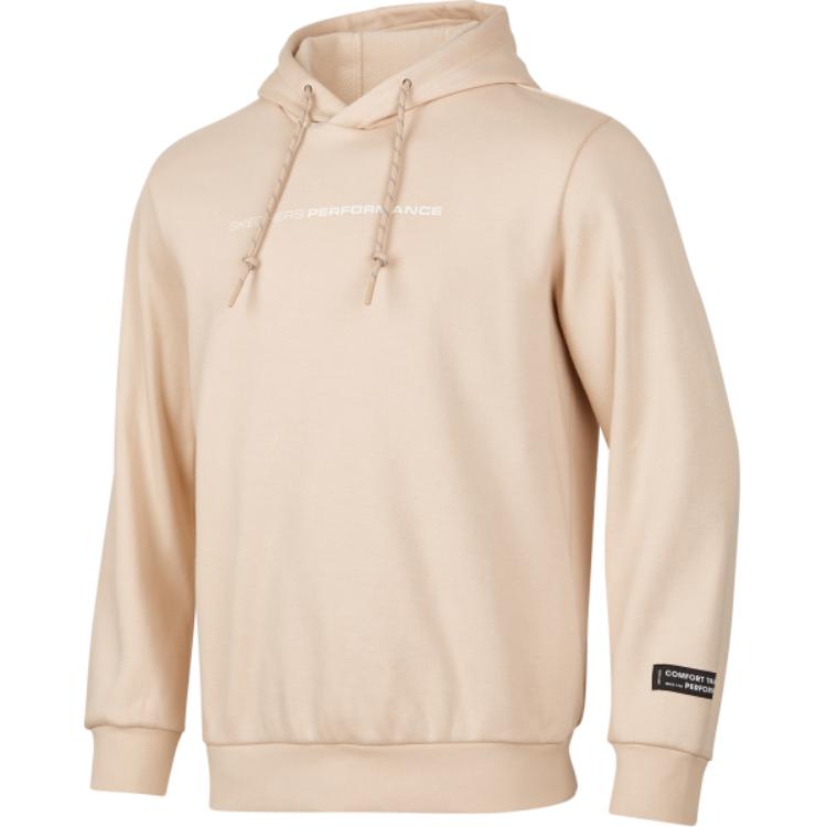 Skechers Comfort Sports Series Letter Logo Warm Fleece Casual Long Sleeve Sweatshirt Men tops Smoke-Gray P424M018-01CG S