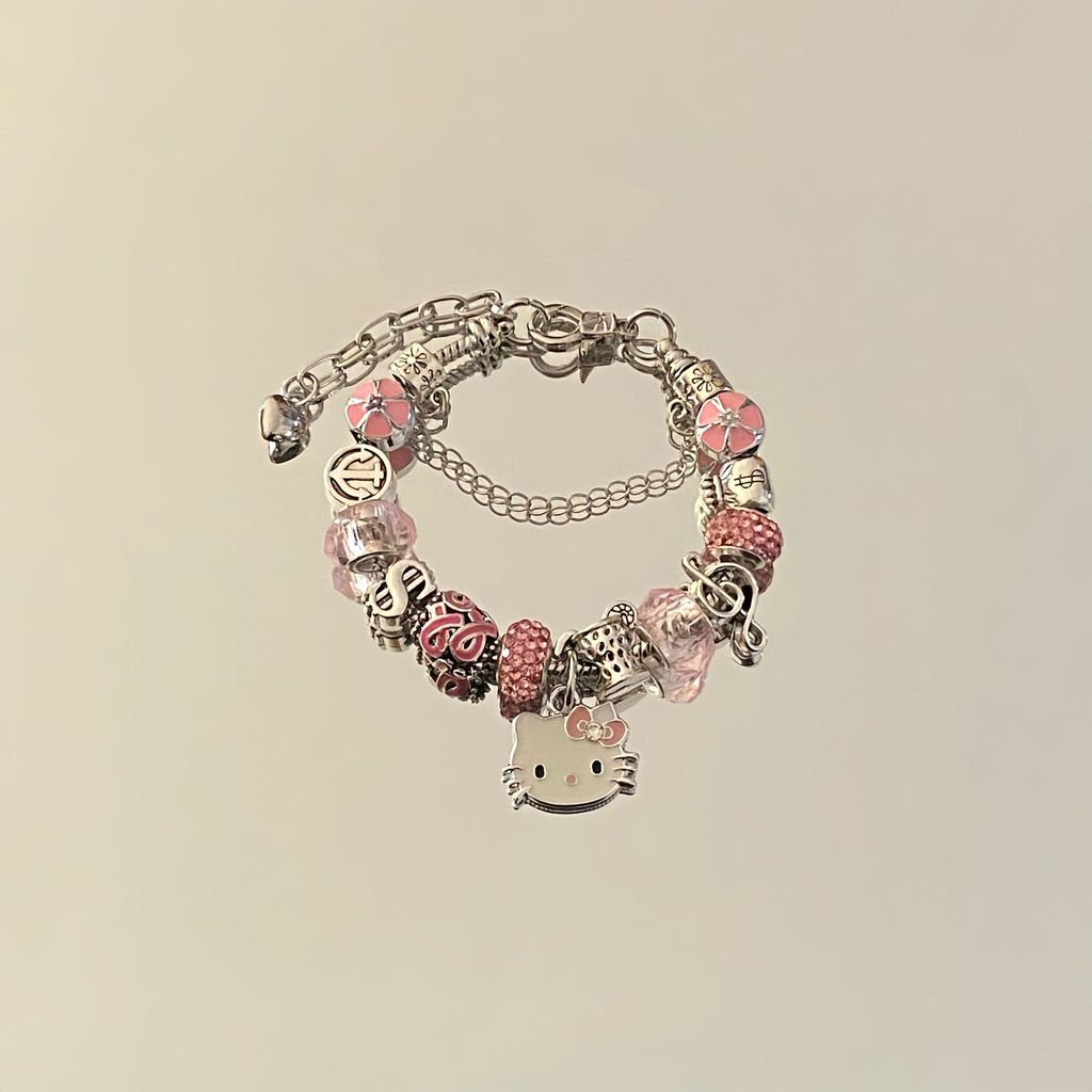 Fashion Butterfly Heart Moon Pendant Bracelet For Women Handmade Jewelry Gift