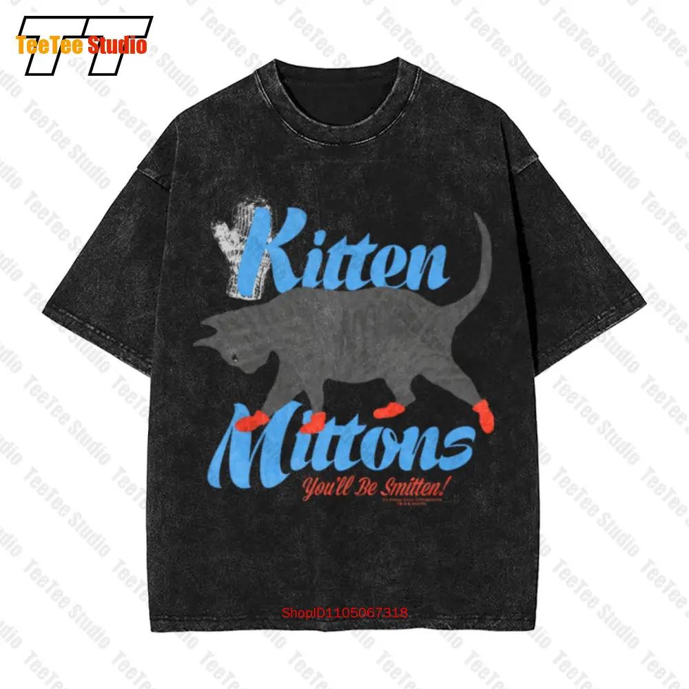Kitten Mittons Vintage Oversized T-Shirt JSFD