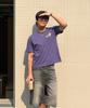 AMOU Holiday Half T-Shirts Purple