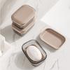 Simple Style Travel Soap Dish With Drain Plate Soap Container Soap Storage Box  Bathroom Supplies