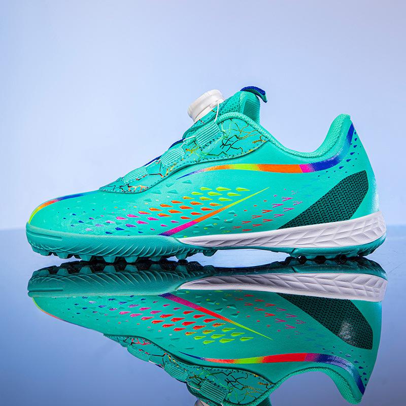 Short Football Shoes Men's Nails Sneakers Rotating Middle and Older Children's Shoes Children's Broken Foreign Trade Buckle Nails Girls Children's Tra