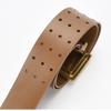 Three-breasted Belt Extra Wide Coat Belt Stylish Women's Belt with Unique Buckle Decoration