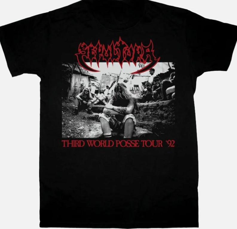 Редкая черная футболка SEPULTURA THIRD Posse 1992, все размеры, унисекс XXXL