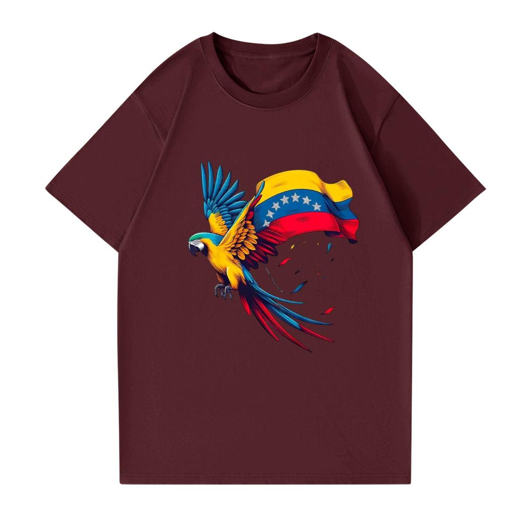 Modisches rundhalsiges lässiges bedrucktes kurzärmeliges T-Shirt Top für Damen und Herren