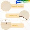 5 Pieces Unfinished Hanging Blank Wooden Plaque Blank Hanging Banners for Painting Writing DIY Supplies