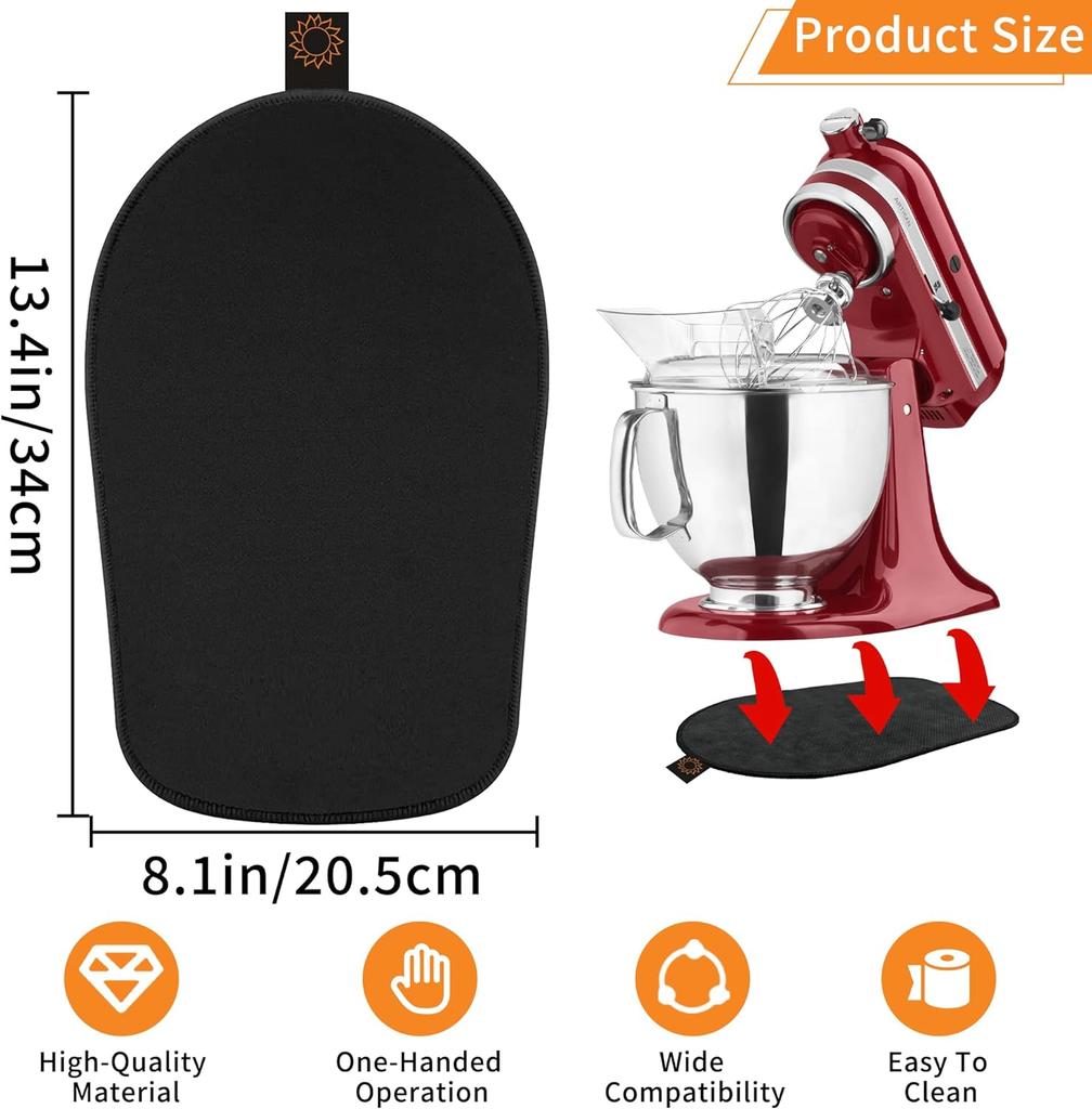 Posuvná podložka pro mixér Kitchenaid, Podložka pro posouvání mixéru, Kompatibilní s Kitchenaid 4,5-5 Qt stojanovým mixérem s výklopnou hlavou, Kuchyň