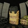 Tiger double full size cs camouflage quick pull function bag 5.56/7 .62molle double layer accessory magazine box
