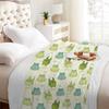 Cartoon Green Frog Flannel Blankets Warm Winter Travel Bedroom Sofa Bithday Gifts For Kids Soft Throw Blanket
