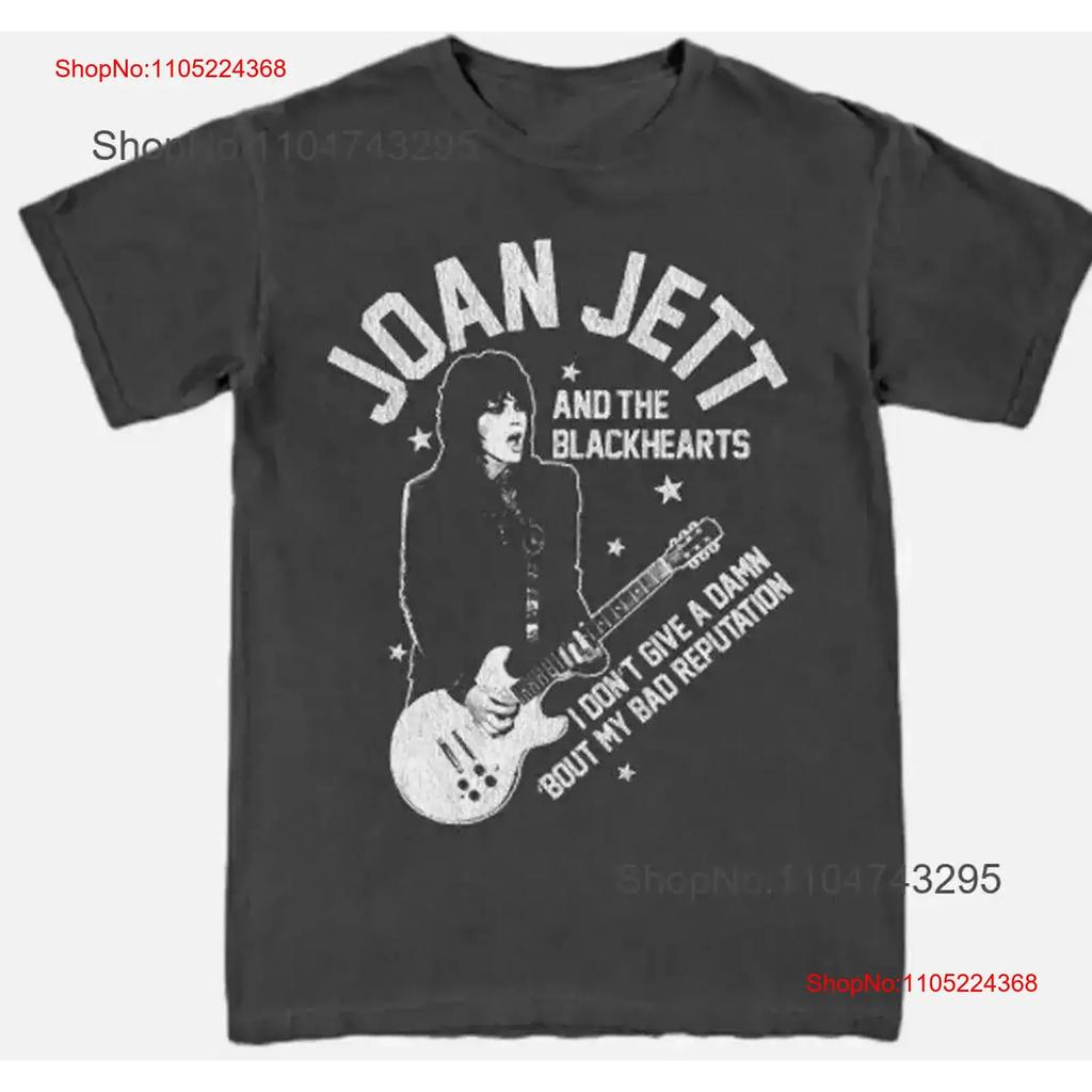 New Rare Joan Jett Tour Family Black T Shirt Vintage Washed Fashion Soft Designer Clothes Stylish Stretched Casual Vintage