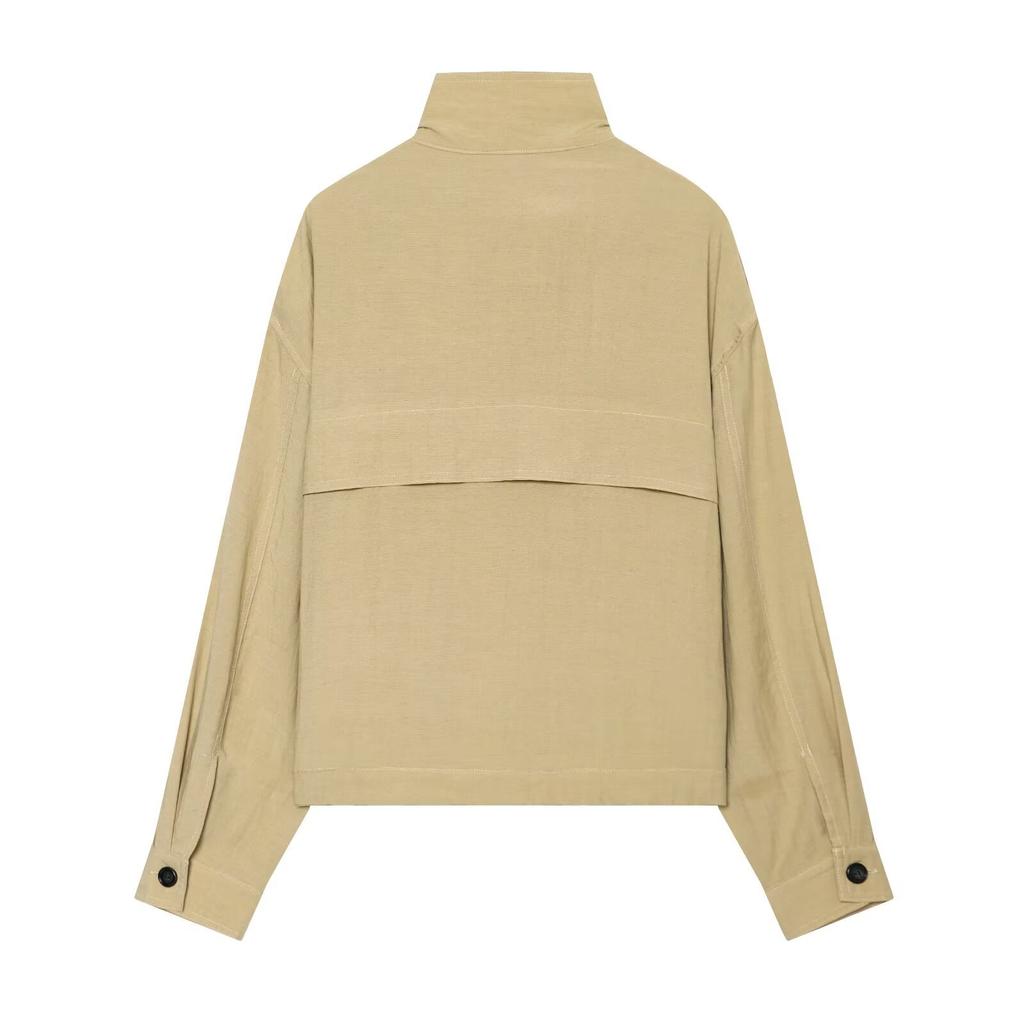 New, hemp light texture bomber jacket 0677216