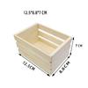 Children's Play Mini Wooden Basket DIY Craft Projects Children's DIY Use Easy To Paint Light Color Design Model For Decoration
