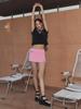 ASIF CALIE Medal Short Skirt Pants Pink