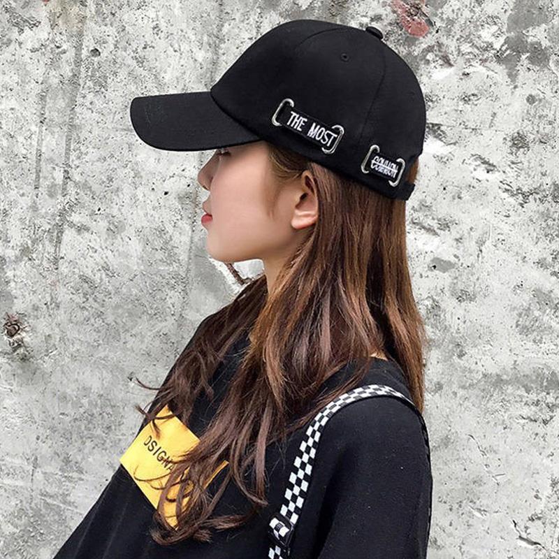 Ricygvm Fashion Letter Baseball Hat For Women Solid Color Peaked Cap Unisex Cotton Casual Duck Tongue Hats Outdoor Sun Visors