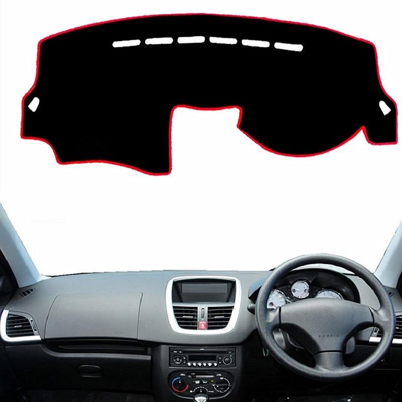 For Peugeot 206+ 207 2006 2007 2008 2009-2012 2011 2012 2013 2014 Auto Dashboard Cover Mat Pad Dash Sunshield Carpet Accessories