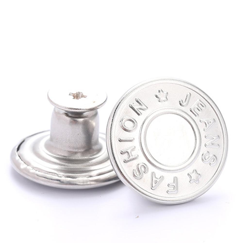 Screw Button Metal Jean Button Repair Replacement Metal Jeans Buttons