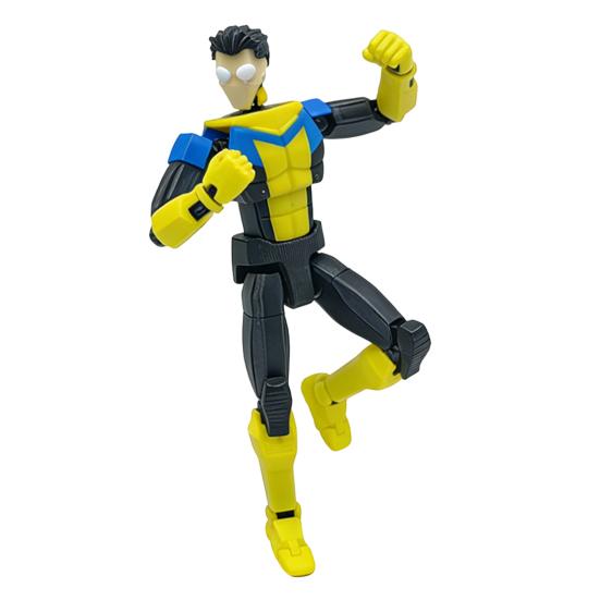 Yousheng 3D Printed Action Figure, DIY Posable Cartoon Character Model, Multi-Jointed Movable Dummy Decoration, Collectible Gift for Animation Lovers