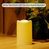 LED Tea Light Flameless Romantic Battery Operated Dining Table Electric LED Candle Light Desktop Decoration Background Prop