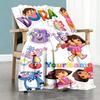 Dora Explorer Customize Text Blanket Cozy Personalized Blanket Durable Comfort Throw For Sofa Bedding Office Seaside Four Seasons Multipurpose