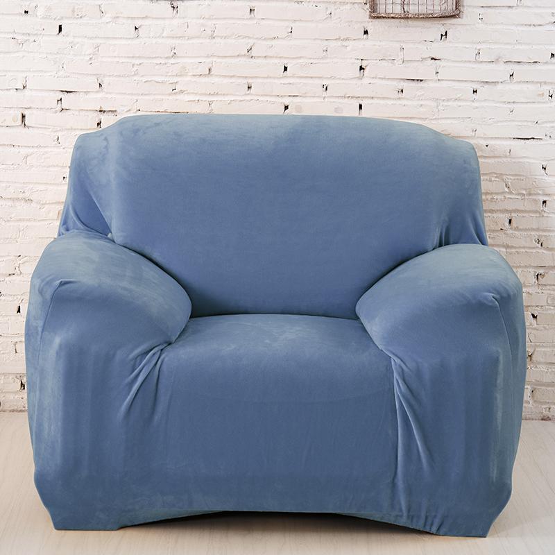 Thick Plush Fabirc Sofa Cover Set 1/2/3/4 Seater Elastic Couch Cover Sofa Covers For Living Room Slipcover Chair Sofa Towel 1Pc