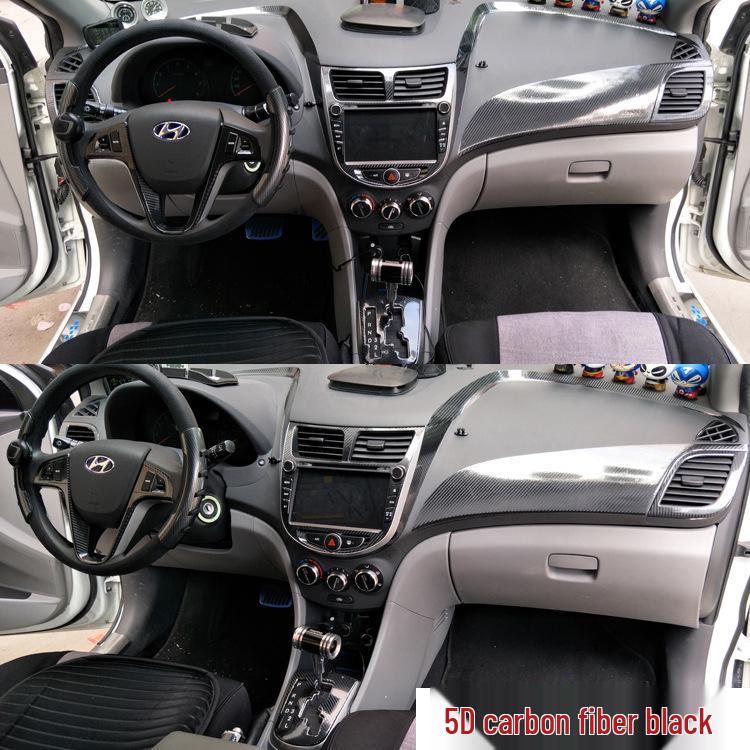 Hyundai Reina/Verna Carbon Fiber Dashboard Wrap for Interior Modification