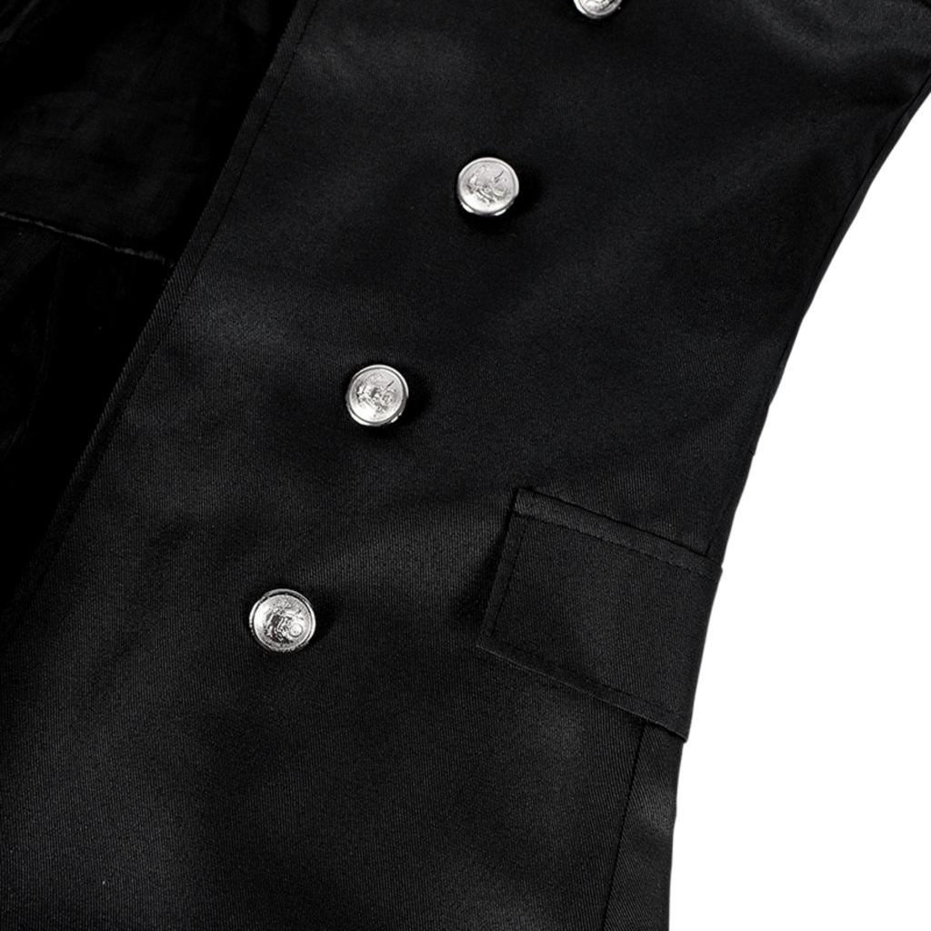 Mens Vintage Victorian Steampunk Jacket Gothic Renaissance Medieval Frock Coat Cosplay Halloween Costume Tailcoat 4 Style