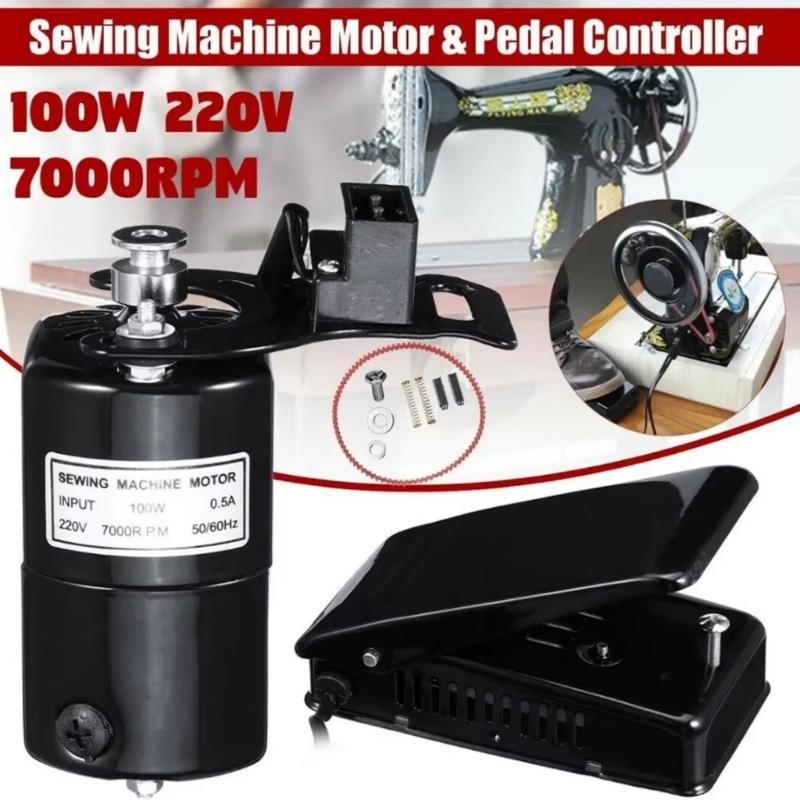 Efficient 100W Sewing Machine Motor Sewing Machine Pedal Foot Pedal Present for Professional Tailors and Enthusiasts