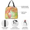 Colorful Leaves Leaf Vein Pattern Insulated Lunch Bag for Women Children Portable Food Boxes Thermal Lunch Box Tote