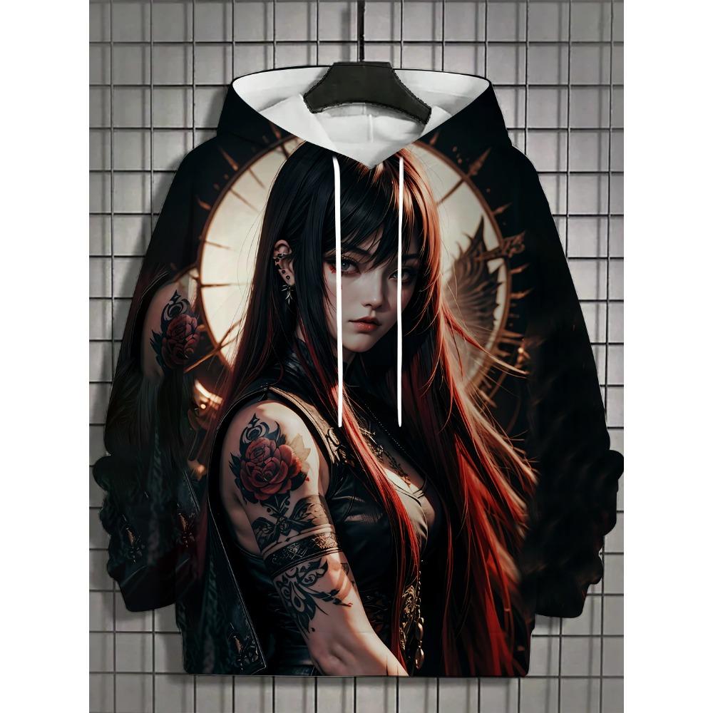 Fashion Anime Printed Men's Hoodies Autumn Hoodies Casual Sweatshirts Women's Hoodies Tops Outdoor Street Sweatshirts
