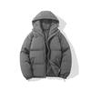 2025 winter new loose hooded solid color thickened warm thickened couple bread clothes and cotton clothes without trend cotton clothes
