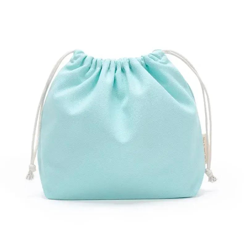 Cotton Blended Drawstring Storage Bag Portable Holiday Gift Bags for Candy,Sundries Package Pouch Reusable Home Organize Bags