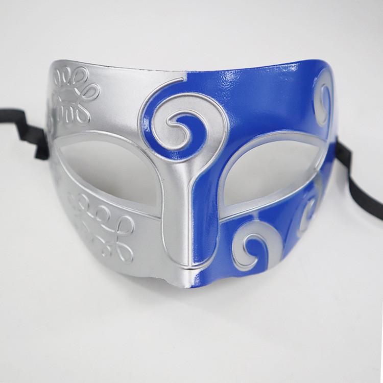 Halloween Mask Plastic Dual Color Carved Headpiece For Costume Party And Theatrical Performance