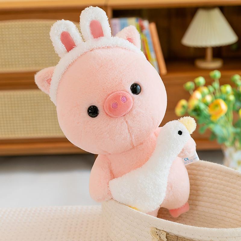 Hold Ears Rabbit Goose Pig Plush Toys Pillow Room Decoration Gifts Children