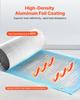 Reflective Insulation Roll, Double-Layer Air Bubble Radiant Barrier, 6mm 30.48 m x 1.22 m, Aluminum Foil White PE Film Heat Reflective Shield, Thermal